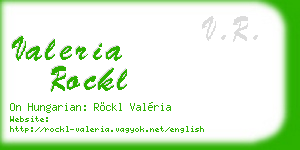 valeria rockl business card