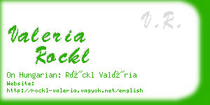 valeria rockl business card